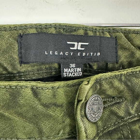 Jordan Craig Men’s Legacy Edition Green Distressed Jeans Size 36 - Picture 3 of 5